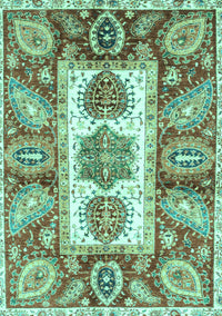 Abstract Turquoise Modern Rug, abs3378turq