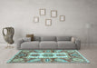 Machine Washable Abstract Light Blue Modern Rug in a Living Room, wshabs3378lblu