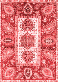 Abstract Red Modern Rug, abs3378red