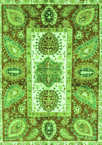 Abstract Green Modern Rug, abs3378grn