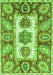 Abstract Green Modern Rug, abs3378grn