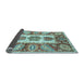 Sideview of Abstract Light Blue Modern Rug, abs3378lblu