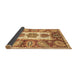 Sideview of Abstract Brown Modern Rug, abs3378brn