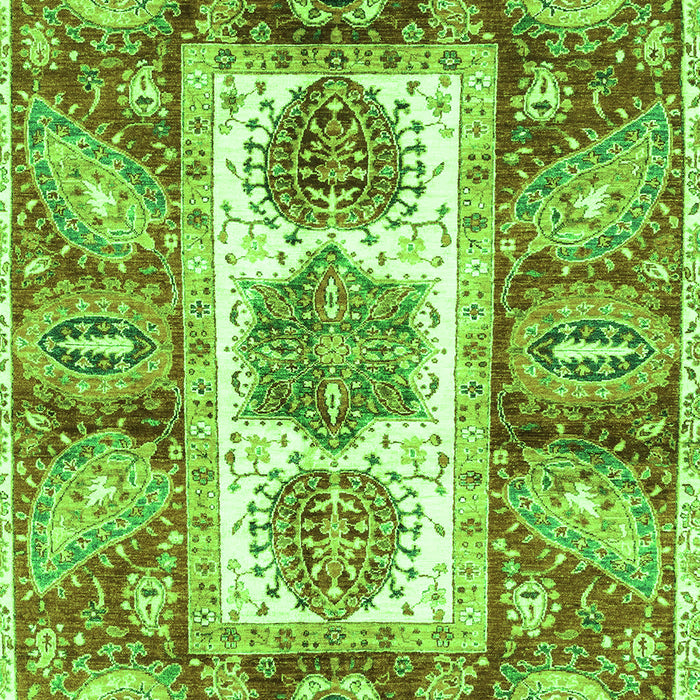Machine Washable Abstract Green Modern Area Rugs, wshabs3378grn