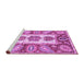 Sideview of Machine Washable Abstract Purple Modern Area Rugs, wshabs3378pur