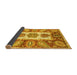 Sideview of Abstract Yellow Modern Rug, abs3378yw