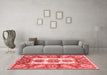 Modern Red Washable Rugs