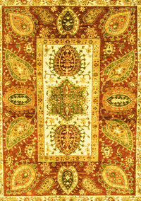 Abstract Yellow Modern Rug, abs3378yw