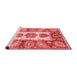 Modern Red Washable Rugs