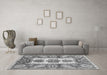 Machine Washable Abstract Gray Modern Rug in a Living Room,, wshabs3378gry