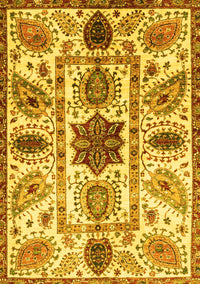 Oriental Yellow Modern Rug, abs3379yw