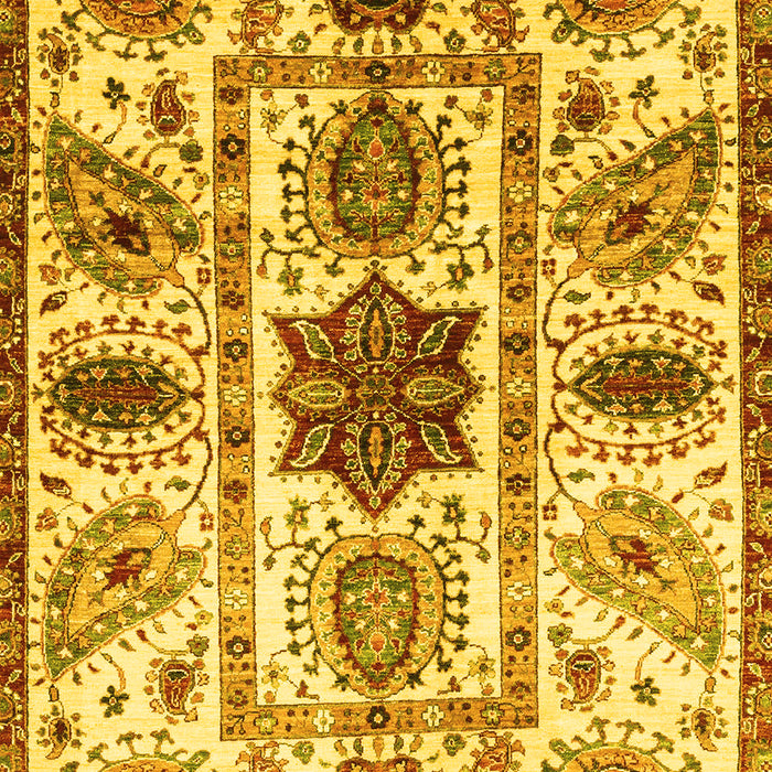 Oriental Yellow Modern Rug, abs3379yw