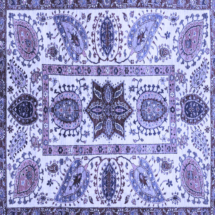 Square Oriental Blue Modern Rug, abs3379blu