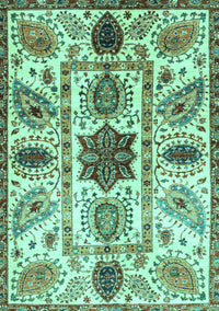 Oriental Turquoise Modern Rug, abs3379turq