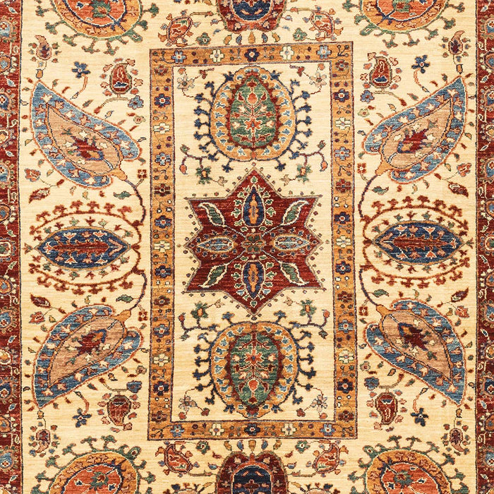 Machine Washable Abstract Red Rug, wshabs3379