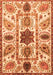 Machine Washable Oriental Orange Modern Area Rugs, wshabs3379org