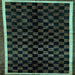 Square Checkered Light Blue Modern Rug, abs337lblu