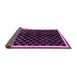 Sideview of Checkered Purple Modern Rug, abs337pur