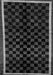 Machine Washable Checkered Gray Modern Rug, wshabs337gry