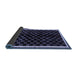 Sideview of Checkered Blue Modern Rug, abs337blu