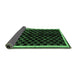 Sideview of Checkered Emerald Green Modern Rug, abs337emgrn