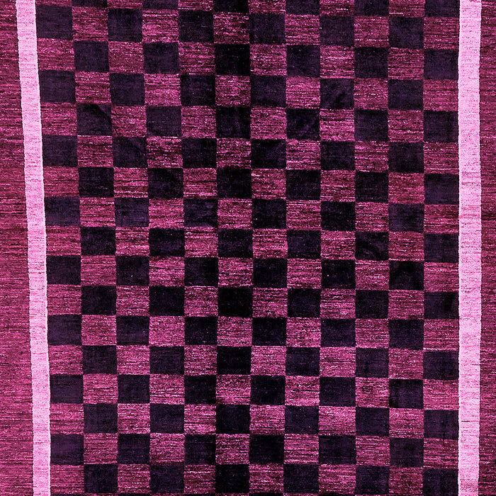 Checkered Pink Modern Rug, abs337pnk