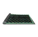 Sideview of Checkered Light Blue Modern Rug, abs337lblu