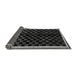 Sideview of Checkered Gray Modern Rug, abs337gry