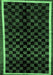 Checkered Emerald Green Modern Rug, abs337emgrn