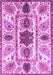 Machine Washable Oriental Purple Modern Area Rugs, wshabs3380pur