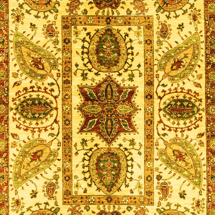Oriental Yellow Modern Rug, abs3380yw