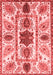 Oriental Red Modern Area Rugs