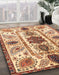 Abstract Chestnut Red Oriental Rug in Family Room, abs3380