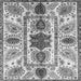 Square Oriental Gray Modern Rug, abs3380gry