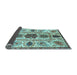 Sideview of Oriental Light Blue Modern Rug, abs3380lblu