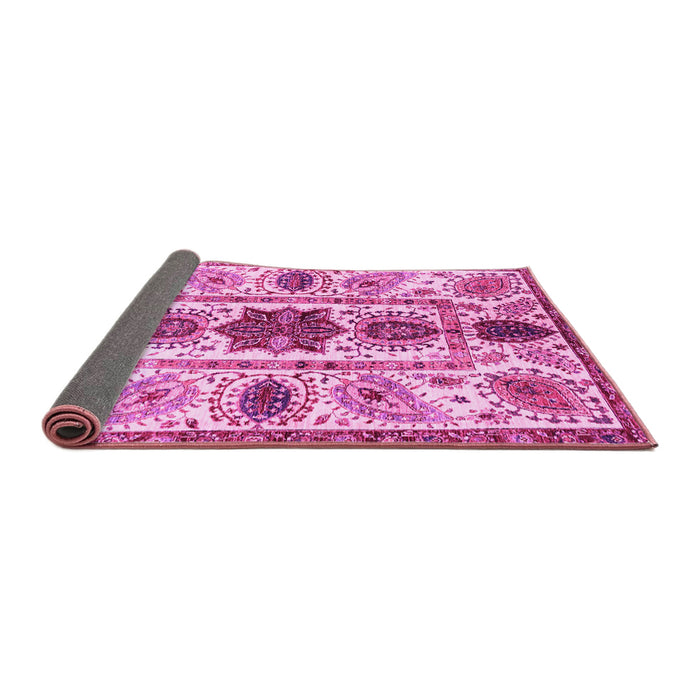 Sideview of Oriental Pink Modern Rug, abs3380pnk