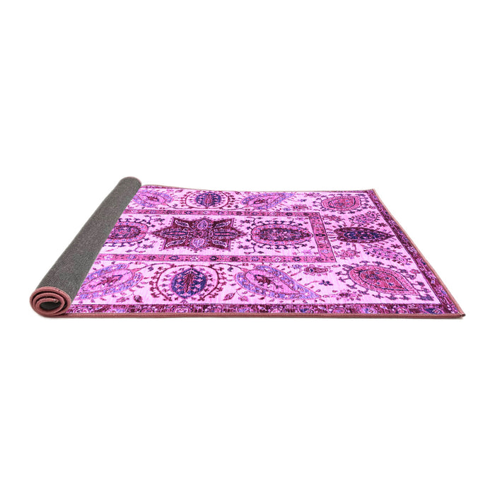 Sideview of Oriental Purple Modern Rug, abs3380pur