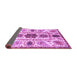 Sideview of Oriental Purple Modern Rug, abs3380pur