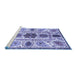 Sideview of Machine Washable Oriental Blue Modern Rug, wshabs3380blu