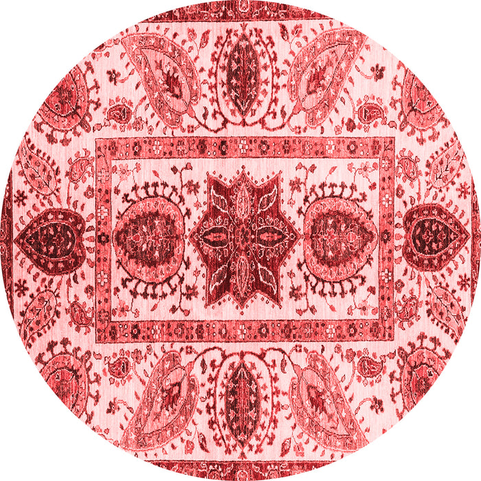 Machine Washable Oriental Red Modern Rug, wshabs3380red