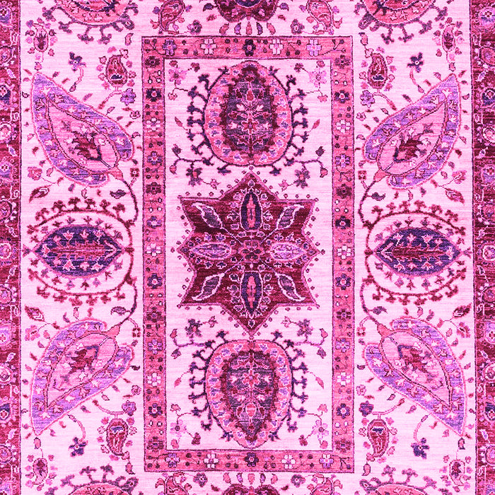 Machine Washable Oriental Pink Modern Rug, wshabs3380pnk