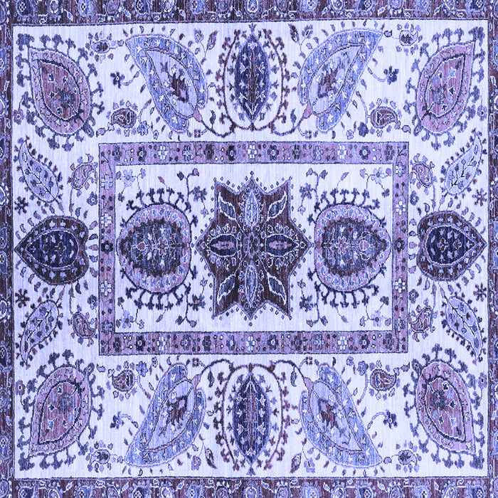 Square Oriental Blue Modern Rug, abs3380blu