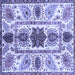 Square Oriental Blue Modern Rug, abs3380blu