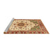 Sideview of Machine Washable Abstract Yellow Orange Rug, wshabs3381