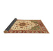 Sideview of Abstract Yellow Orange Oriental Rug, abs3381