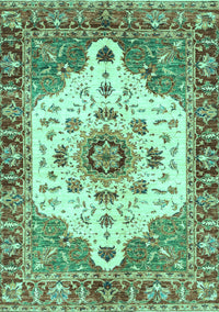 Oriental Turquoise Modern Rug, abs3381turq