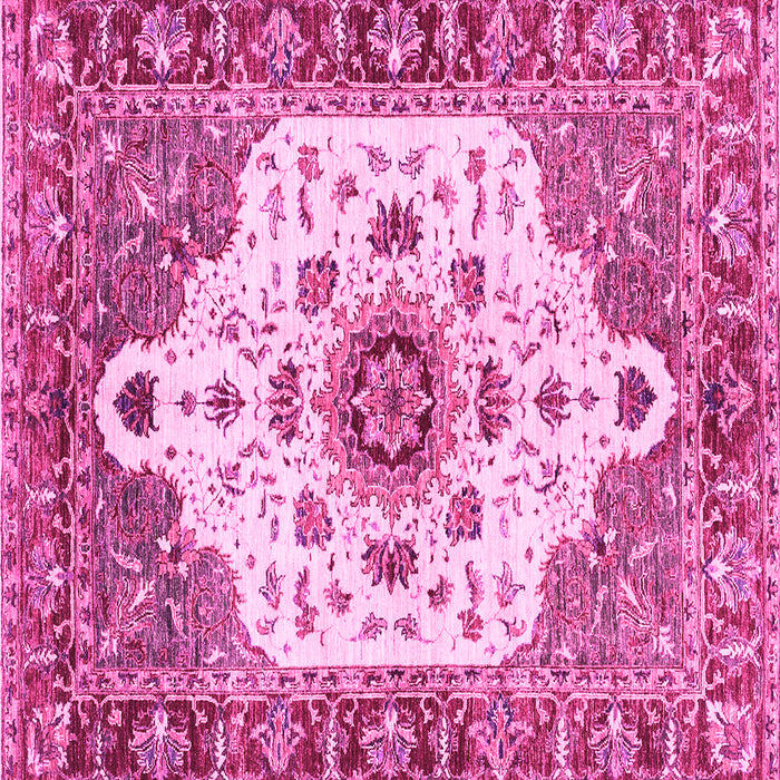 Square Oriental Pink Modern Rug, abs3381pnk
