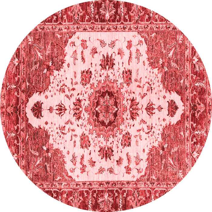 Machine Washable Oriental Red Modern Rug, wshabs3381red