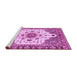 Sideview of Machine Washable Oriental Purple Modern Area Rugs, wshabs3381pur