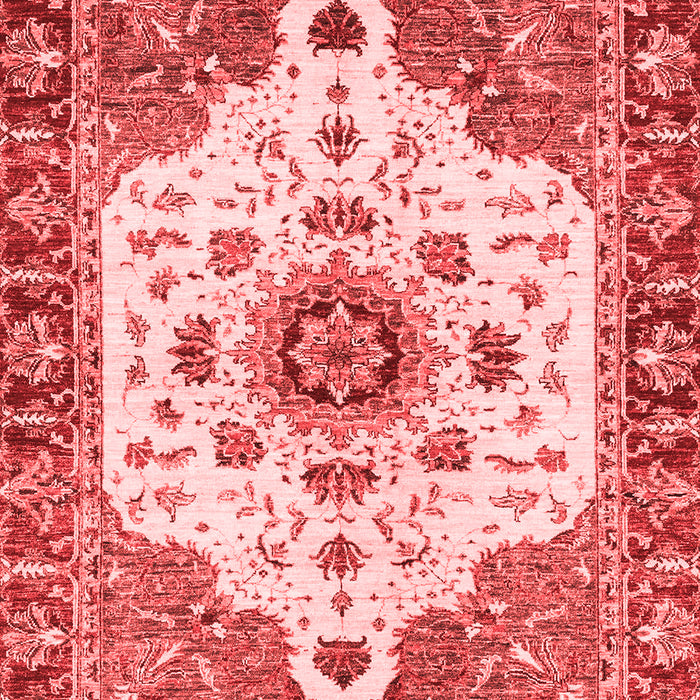 Machine Washable Oriental Red Modern Rug, wshabs3381red
